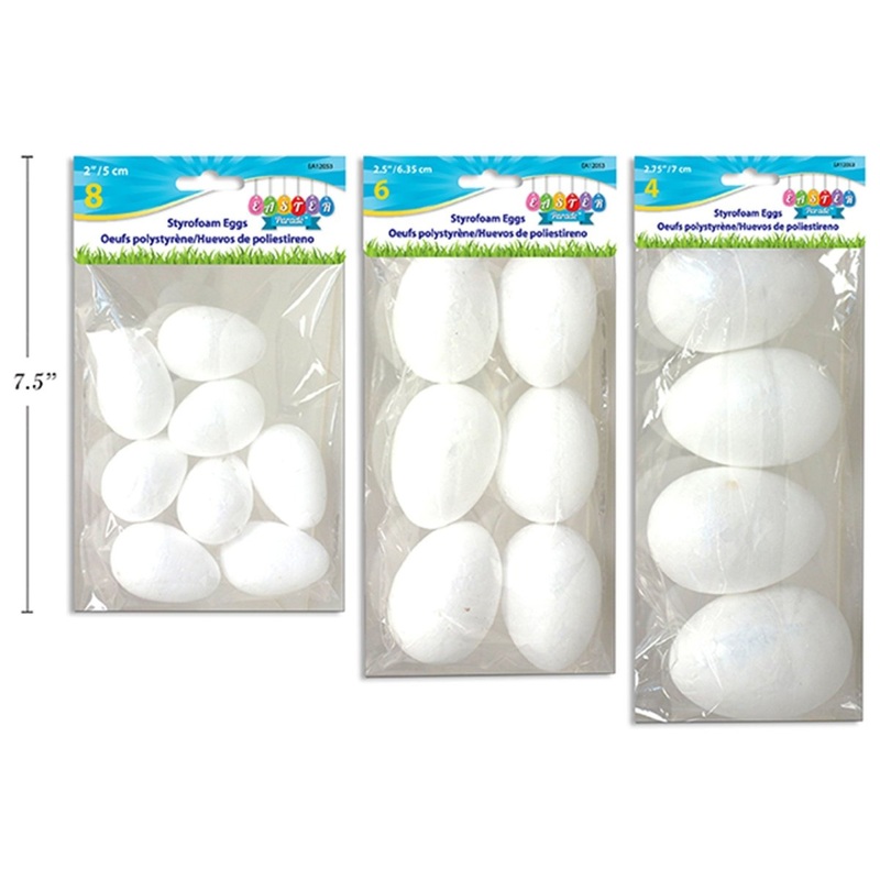 Foam Easter Eggs, Assortment, 1 Count