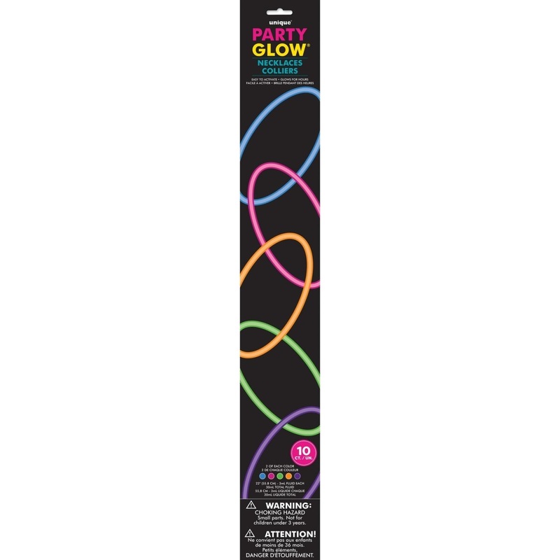 Glow Stick Necklaces, 22 Inches, 10 Count