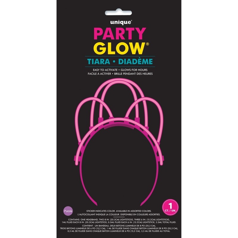 Glow Stick Tiara, Assortment, 1 Count