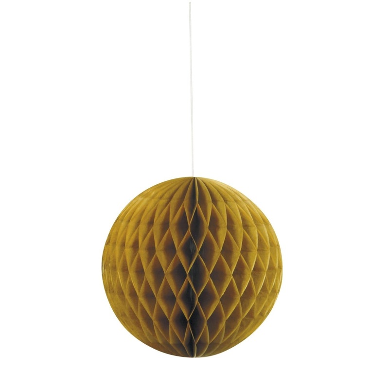Gold Honeycomb Ball, 8 Inches, 1 Count