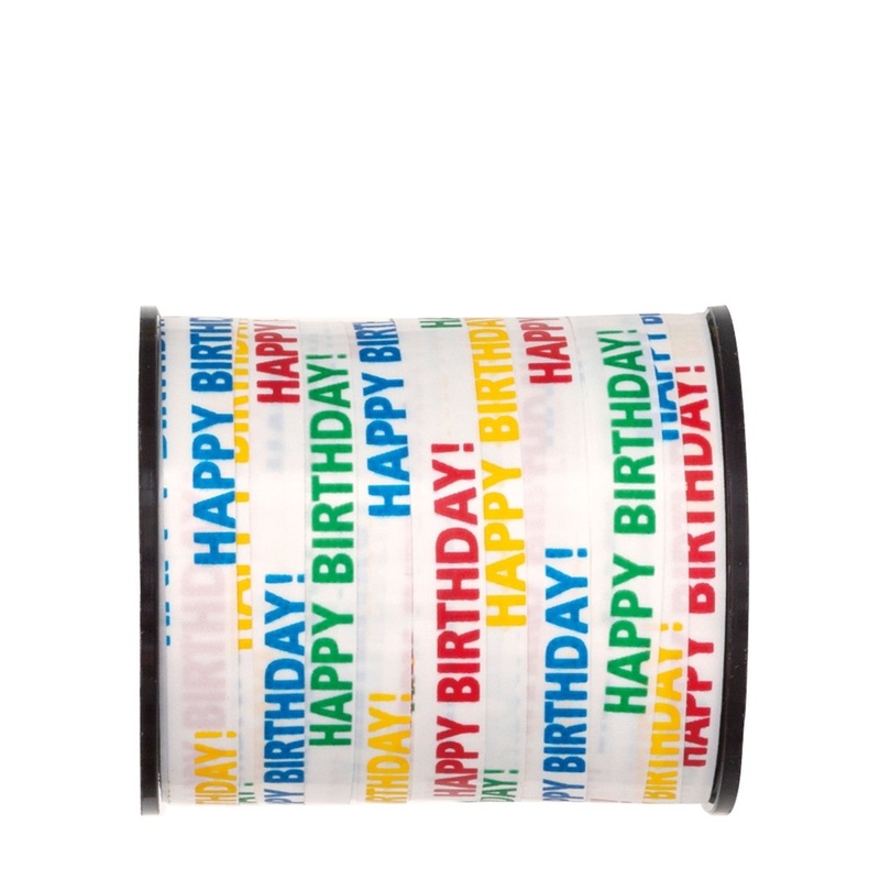 Happy Birthday Curling Ribbon, 100 Yards, 1 Count