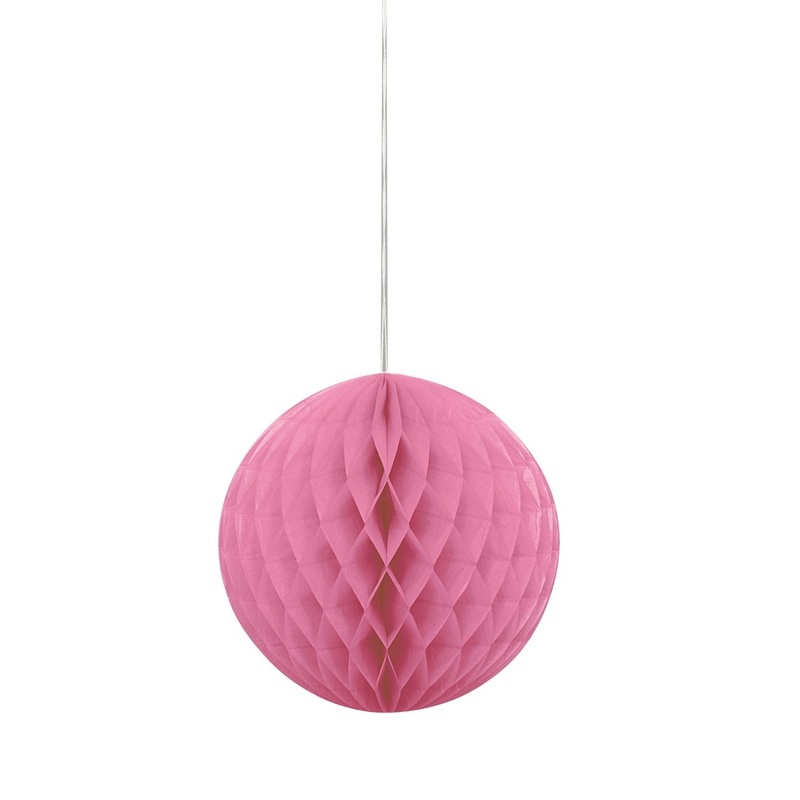 Hot Pink Honeycomb Ball, 8 Inches, 1 Count