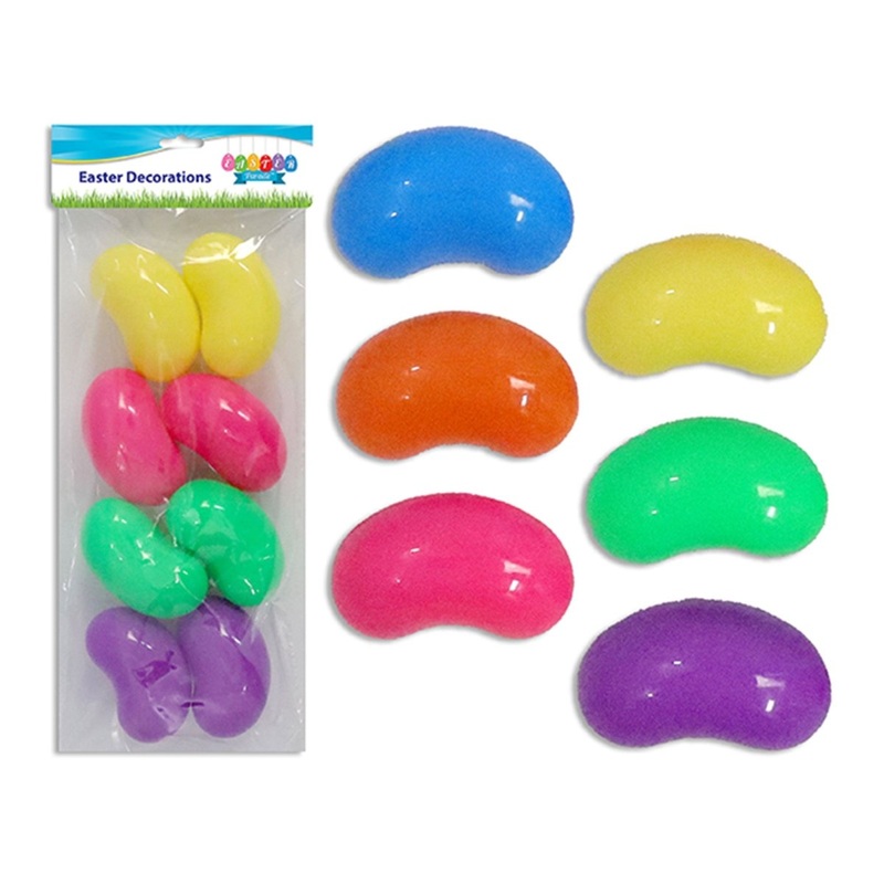 Jelly Bean Fillable Easter Eggs, 2.5 Inches, 8 Count