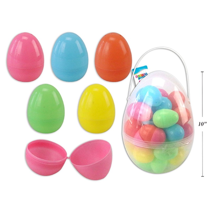 Jumbo Fillable Easter Eggs, 10 Inches, 40 Count