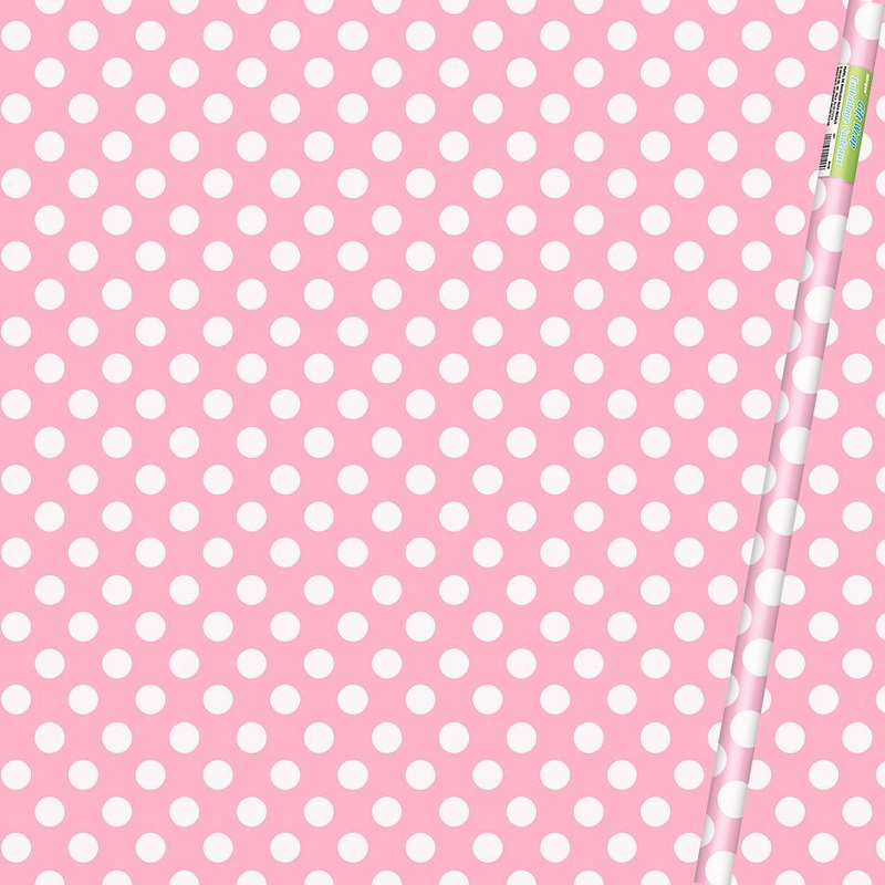 Lovely Pink Dots gift wrap roll