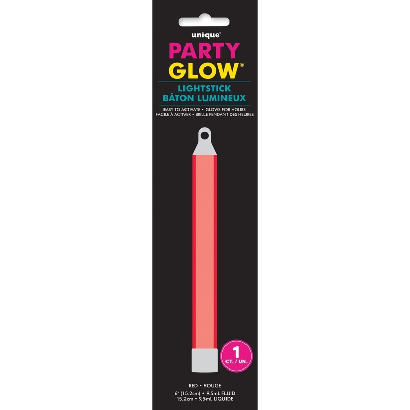 Red Glow Stick, 6 Inches, 1 Count