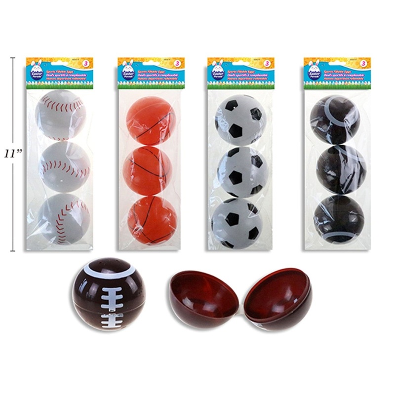 Sports Fillable Balls, Assortment, 3 Count