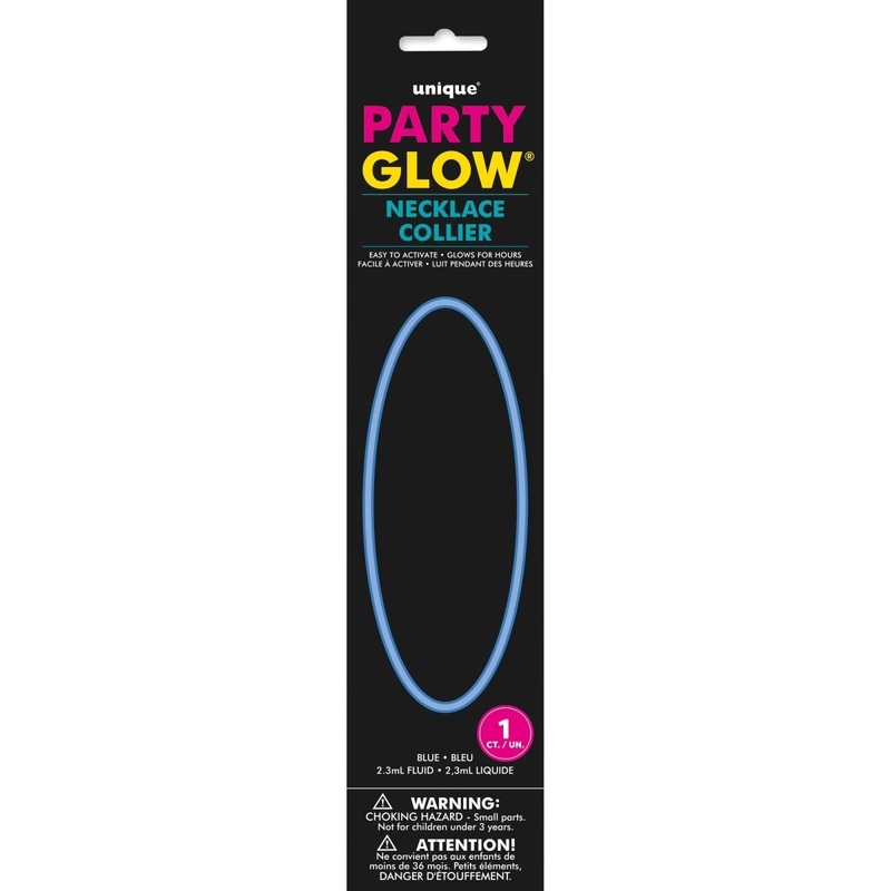 Blue Glow Stick Necklace, 20 Inches, 1 Count
