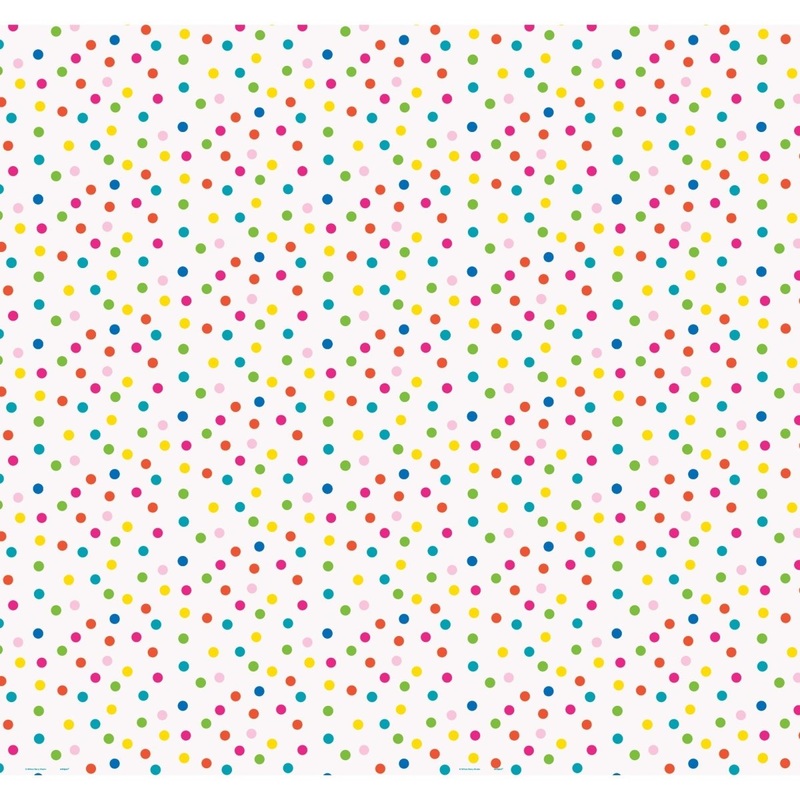 Confetti Cake Birthday Gift Wrap, 60 x 30 Inches, 1 Count