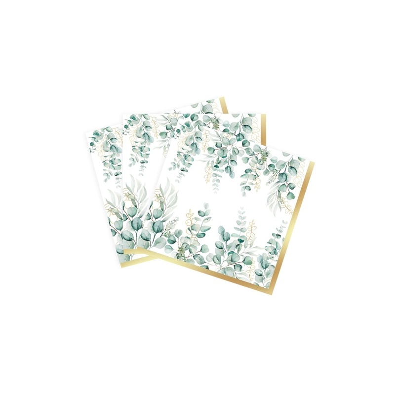 Golden Foliage Large Lunch Napkins, 16 Count