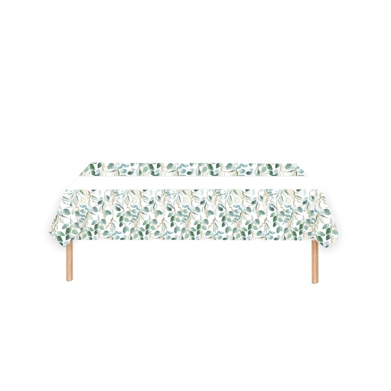 Golden Foliage Rectangular Paper Table Cover, 47 x 70 Inches, 1 Count