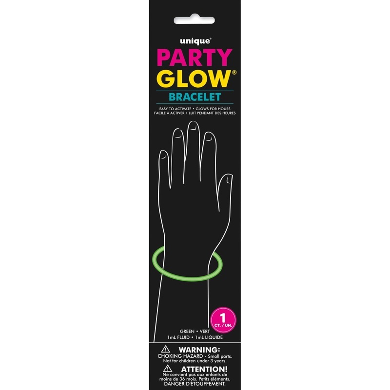 Green Glow Stick Bracelet, 8 Inches, 1 Count