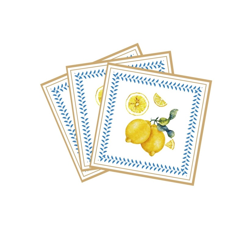 La Dolce Positano Large Lunch Napkins, 16 Count