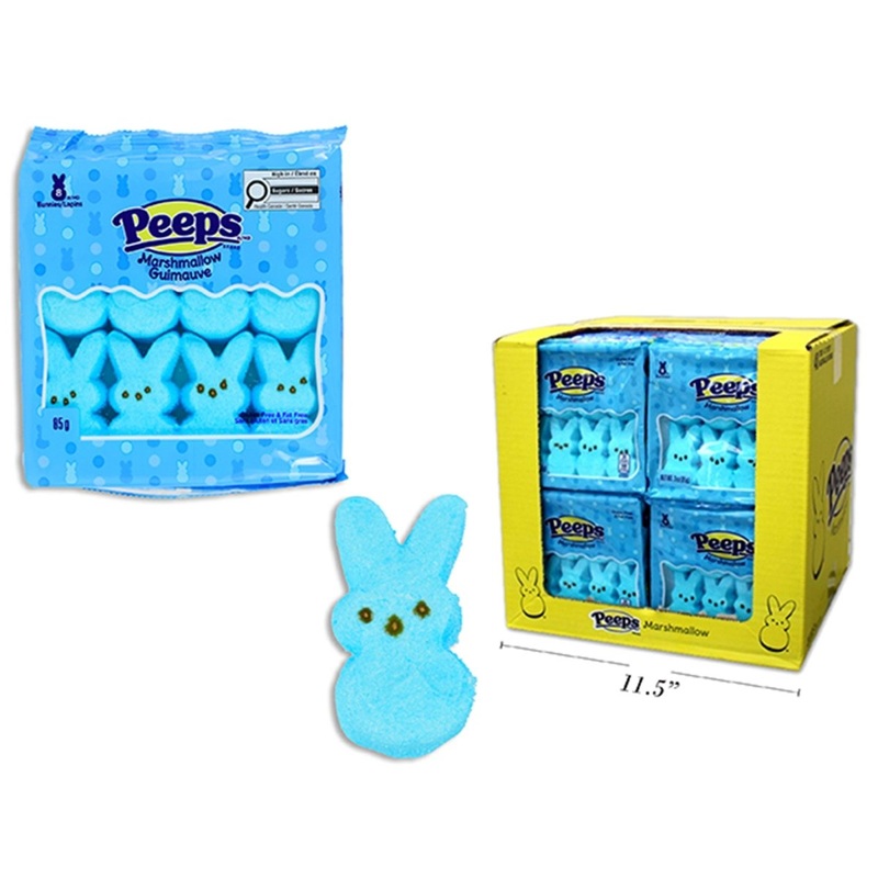 Peeps Blue Bunny Marshmallow, 85g, 1 Count