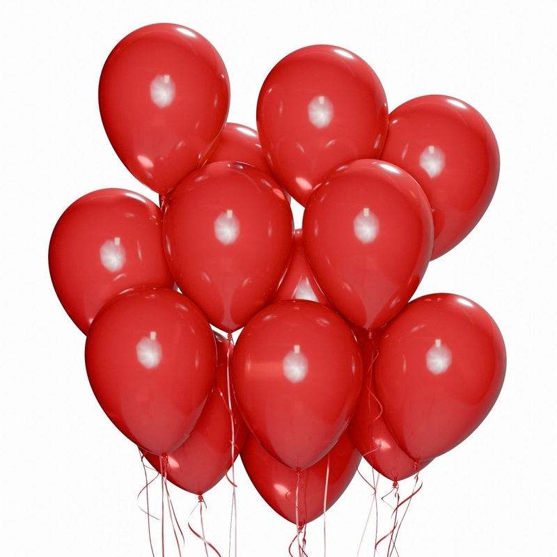 Red Latex Balloons, 5 Inches, 100 Count