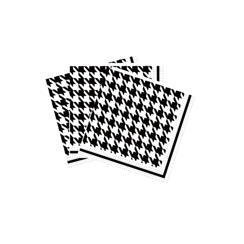 Sophisticated Chic Patterns Large Lunch Napkins, 16 Count