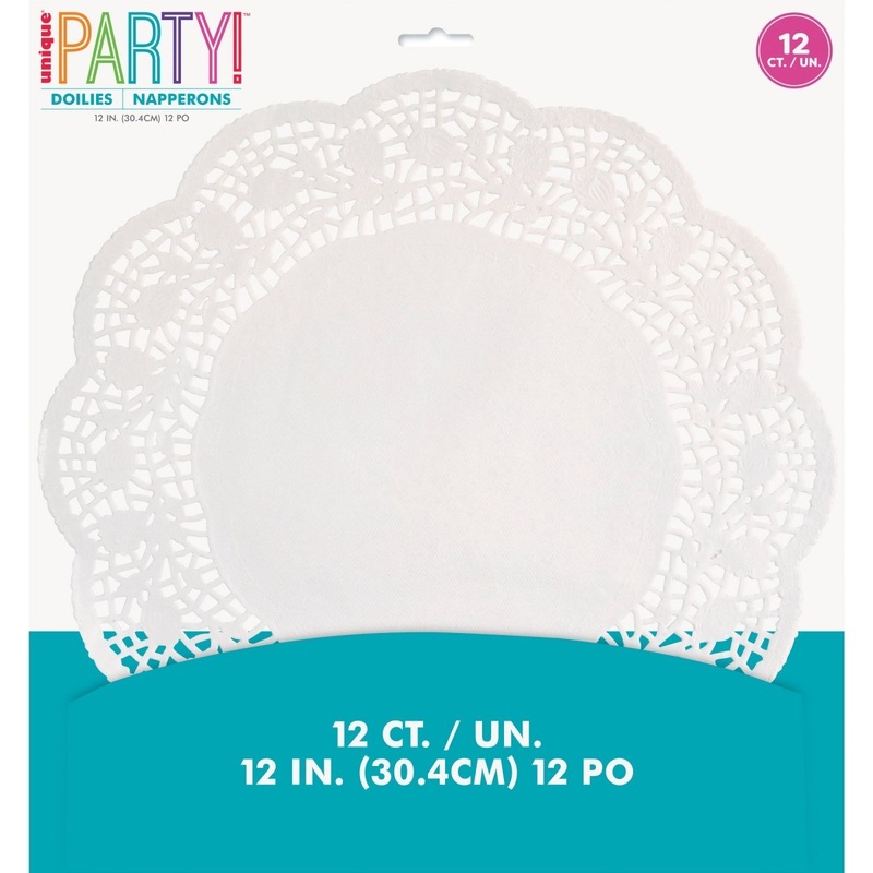 White Doilies, 12 Inches, 12 Count