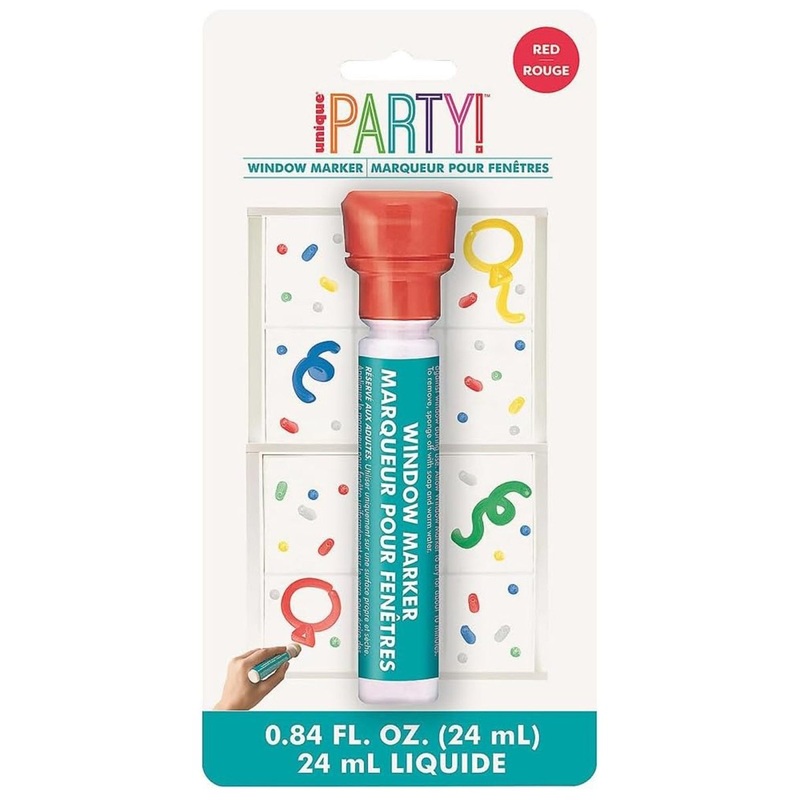 Window Marker, Apple Red, 1 Count