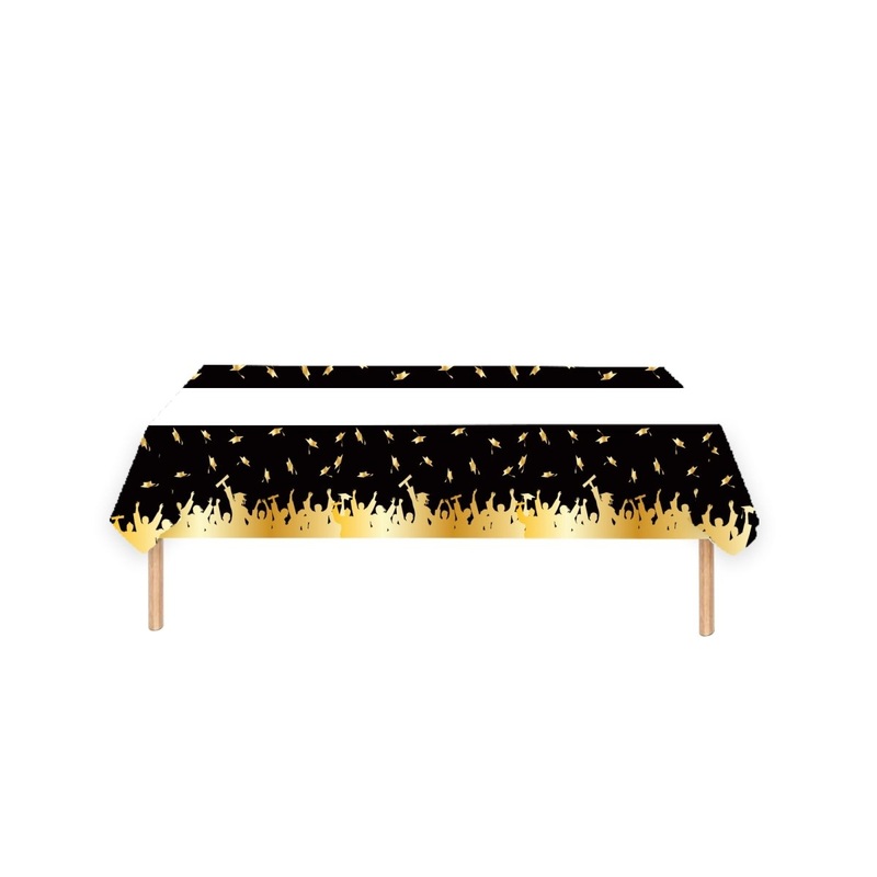 Graduation Rectangular Paper Table Cover, 47 x 70 Inches, 1 Count