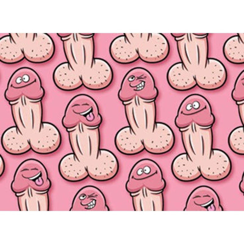 Peckers Gift Wrap, 23x35 Inches 1 Count