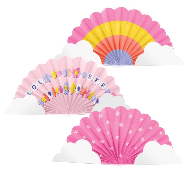 Sweet Dreams Birthday Accordion Fan Centerpieces, 3 Count