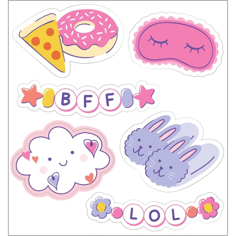 Sweet Dreams Birthday Stickers, 6 Count