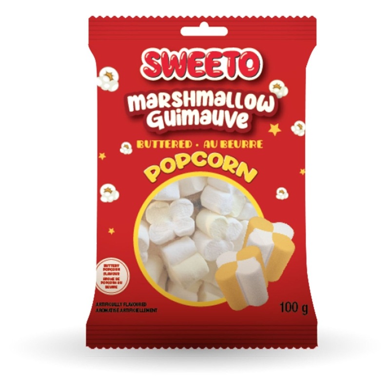 Sweeto Marshmallow Popcorn, 100g, 1 Count