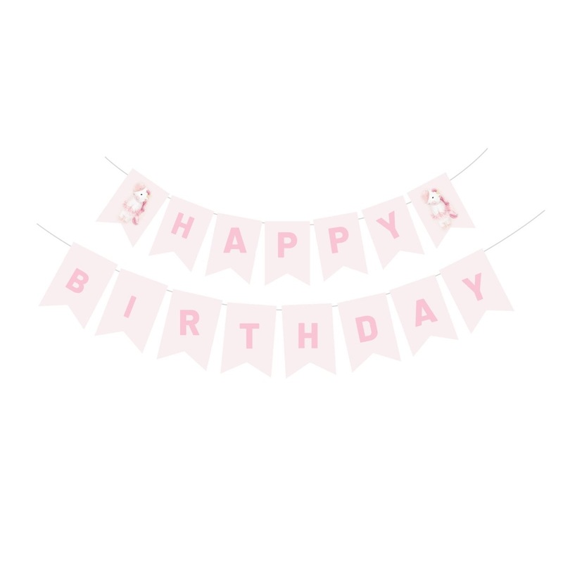 Unicorn Dreams Happy Birthday Paper Banner, 118 Inches, 1 Count