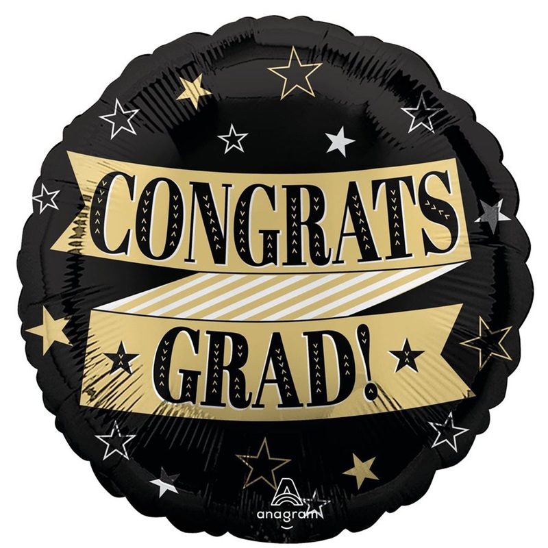 Congrats Grad! Foil Balloon, 18 Inches, 1 Count