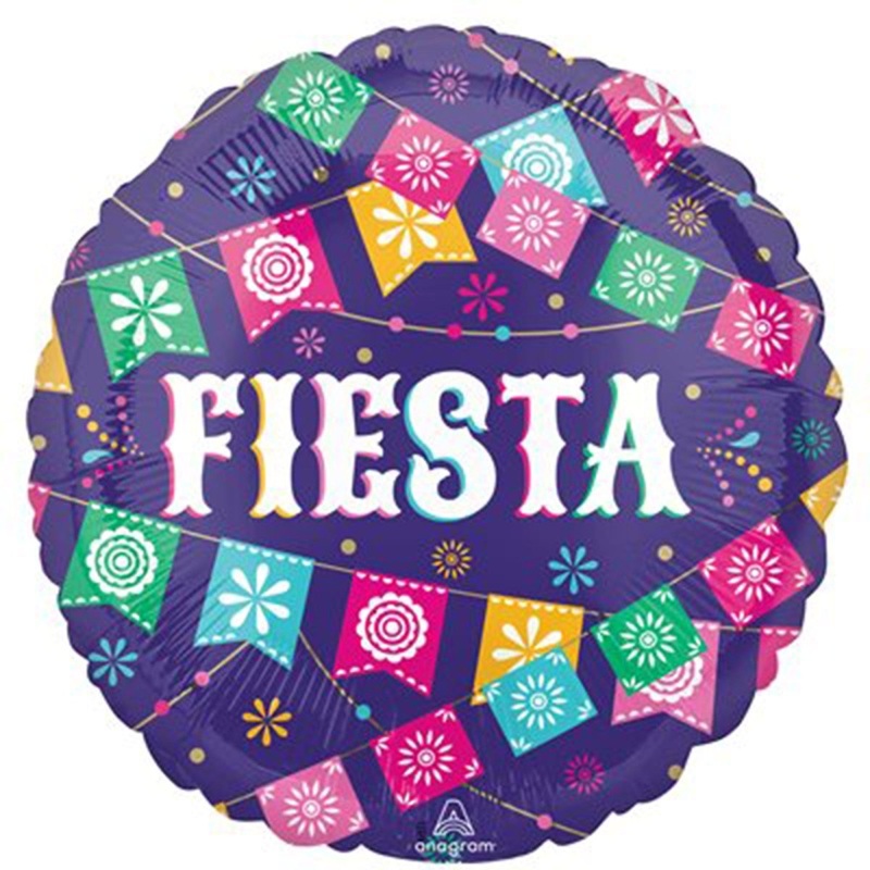 Fiesta Time Foil Balloon, 18 Inches, 1 Count