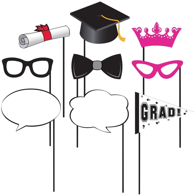 Grad Photo Props, 10 Count