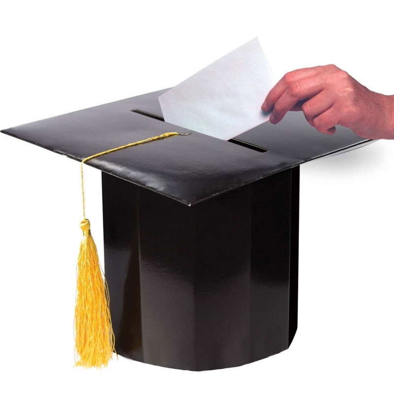 Graduation Hat Shaped Card Box, 1 Count