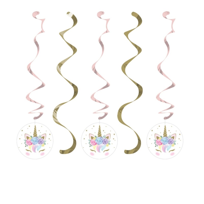 Unicorn Baby Hanging Cutouts, 5 Count