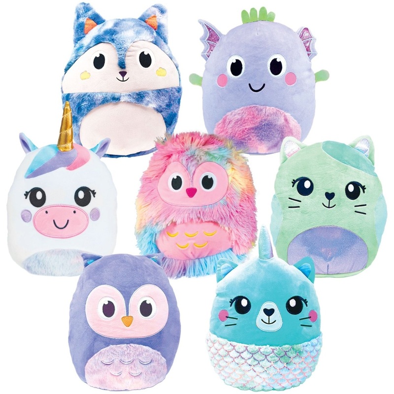 Animal Smooshy Friends Plush, 9 Inches, Assortment, 1 Count