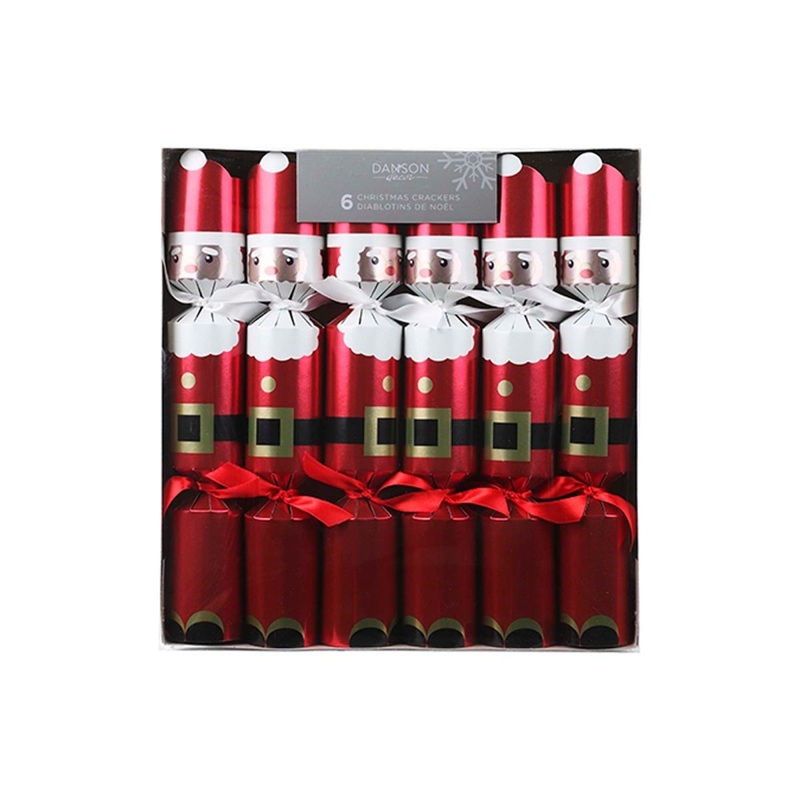 Christmas Santa Crackers, 6 Count