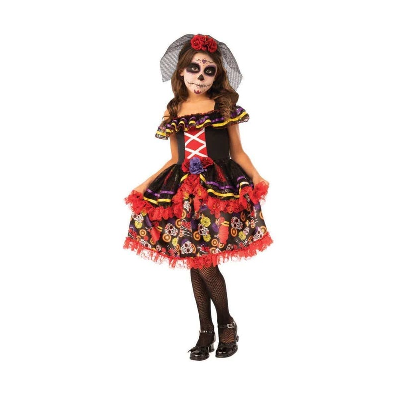 Classic Day of the Dead Costume for Kids S