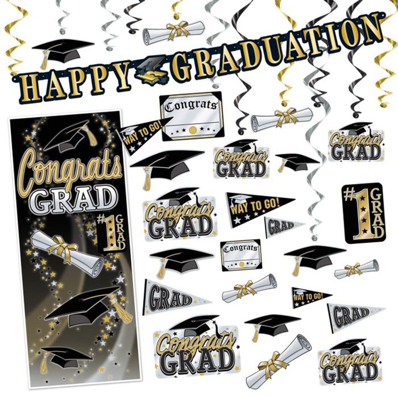 "Congrats Grad!" Giant Party Kit, 1 Count