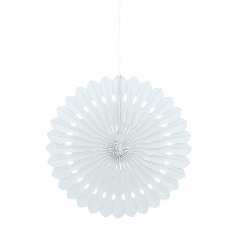 Decorative Fan 16 In. - White