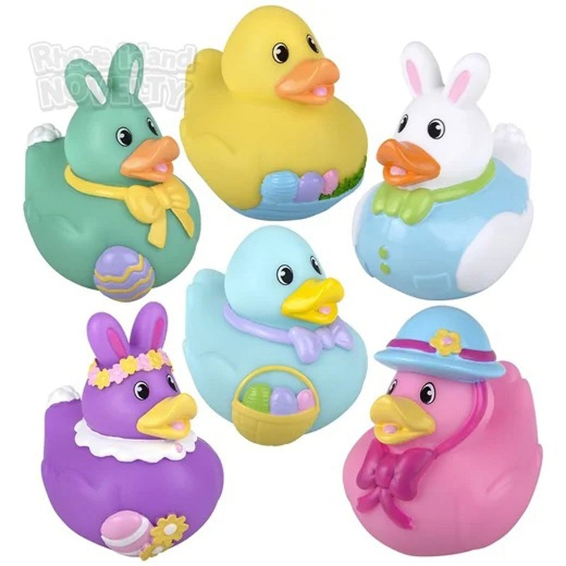 Easter Rubber Duck, 3.5 Inches, Assortment, 1 Count