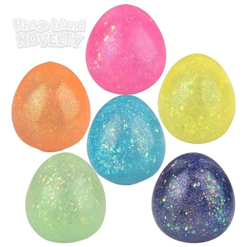 Easter Squeezy Sugar Eggs, 2.5 Inches, Assortment, 1 Count