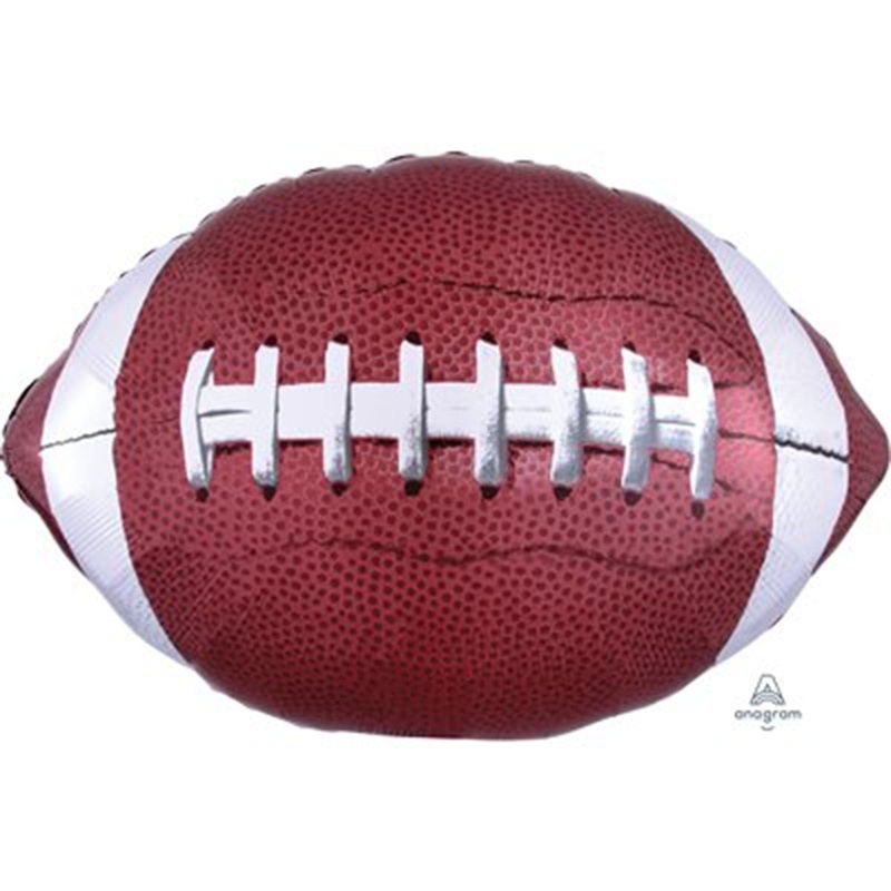 Football Supershape Foil Balloon, 31 Inches, 1 Count