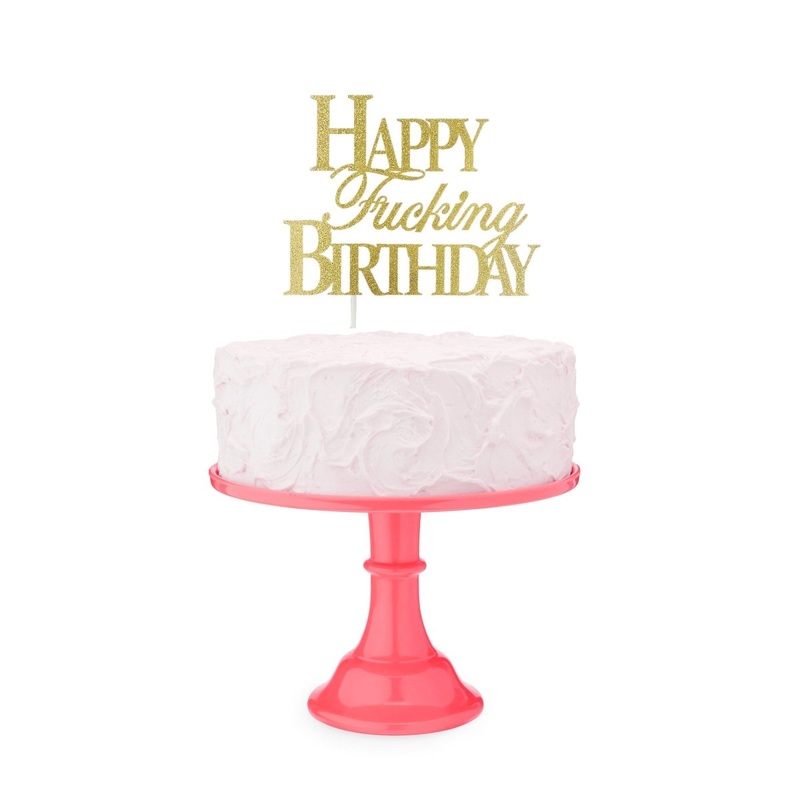 Happy Fucking Birthday Cake Topper, 1 Count