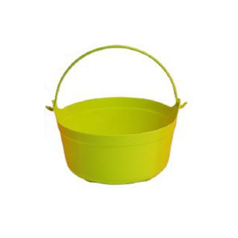Summerween Green Plastic Cauldron with Handle, 14 Inches, 1 Count