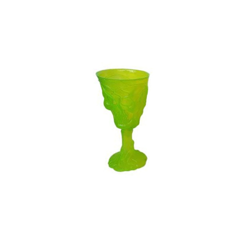 Summerween Green Plastic Skull Goblet, 8.20 Oz, 1 Count