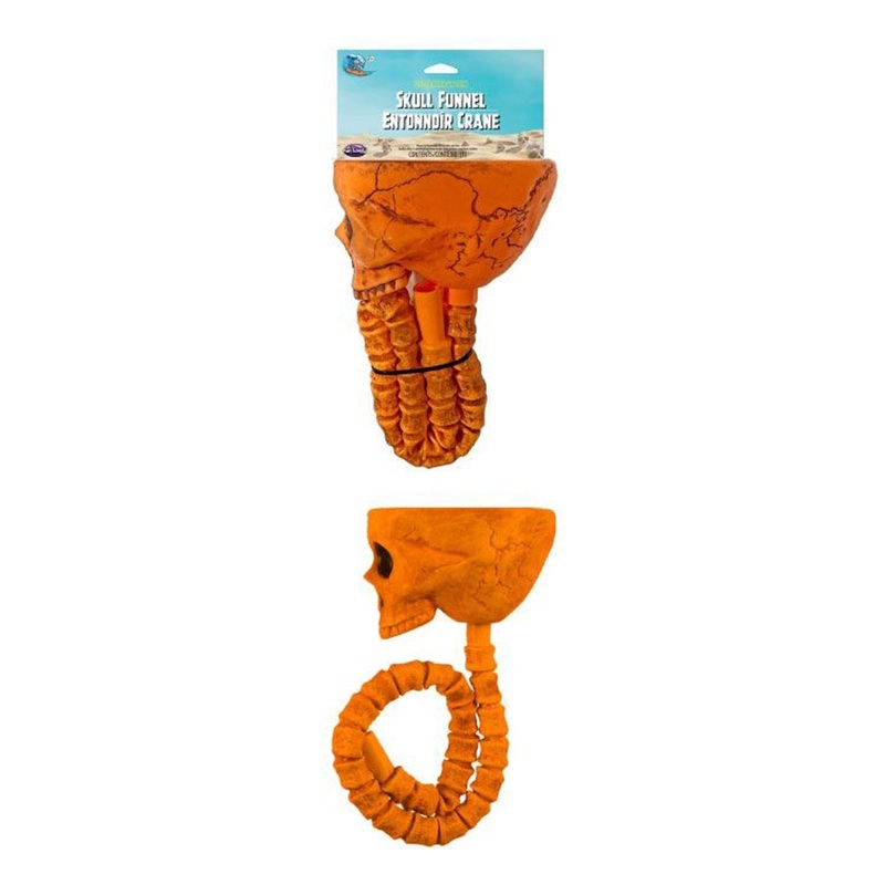 Summerween Skull Shaped Beverage Funnel, 1 Count