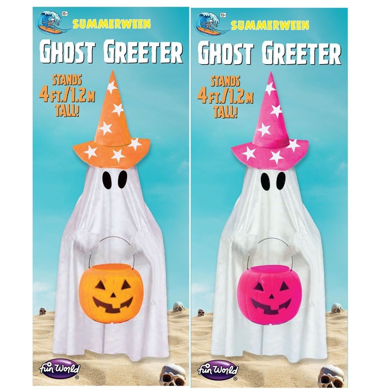 Summerween Standing Ghost Greeter, 48 Inches, Assortment, 1 Count