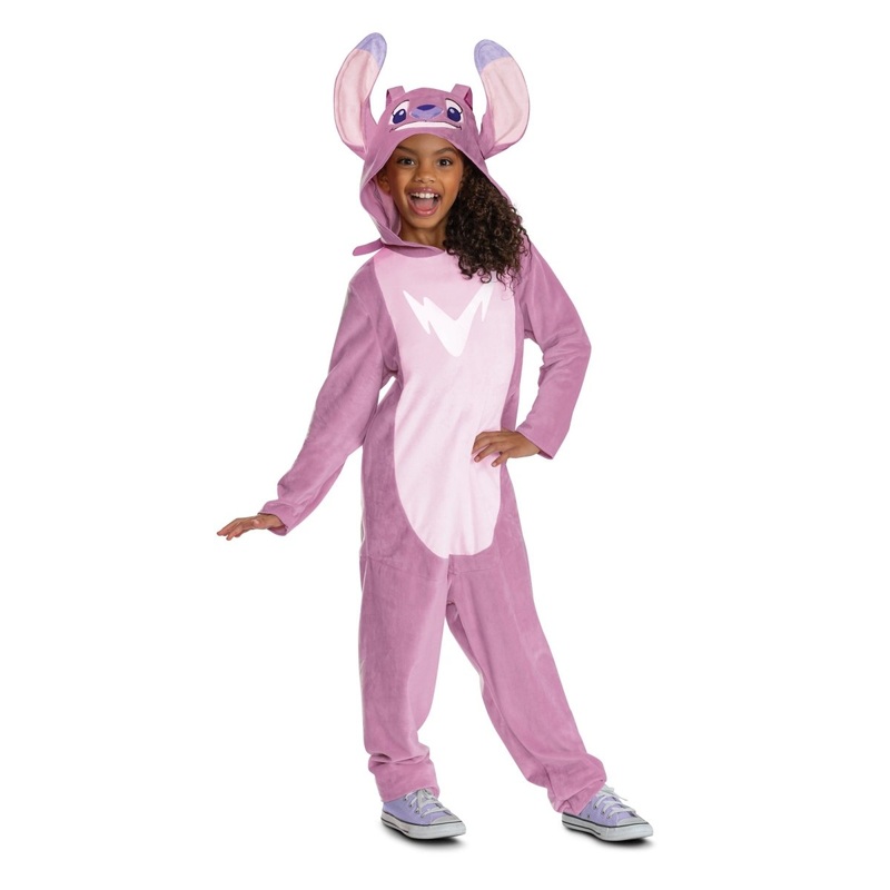 Angel Classic Jumpsuit Costume for Kids, Stitch, Hooded Jumpsuit S