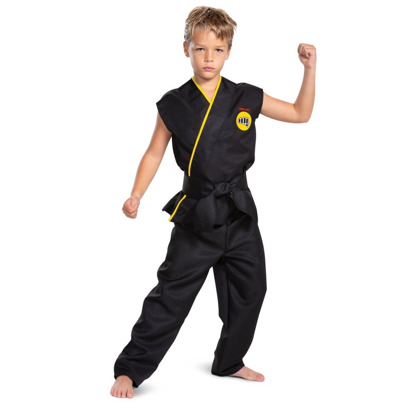Cobra Kai Classic Costume for Kids, Top, Pants and Belt S