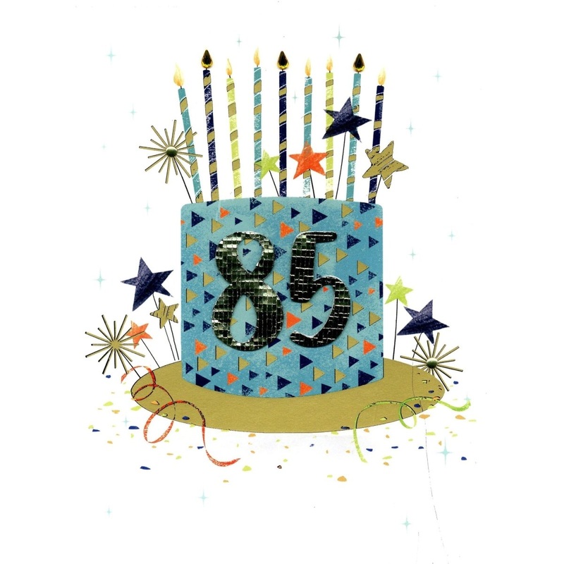 Giant 85th Birthday Card, 9 x 12 Inches, 1 Count