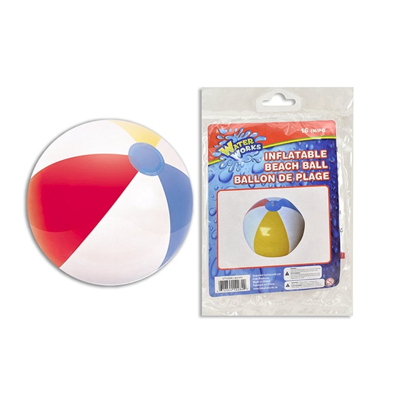 Inflatable Beach Ball, 16 Inches, 1 Count